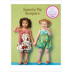 KWIK-SEW PATTERNS K0174 Toddlers' Rompers