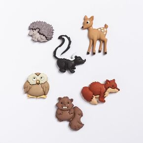 Dress It Up 6 Count Forest Babies Buttons Varies