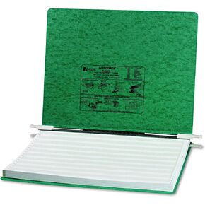 ACCO 14 7/8 x 11 Inches Presstex Hanging Data Binders (ACC54076), Dark Green
