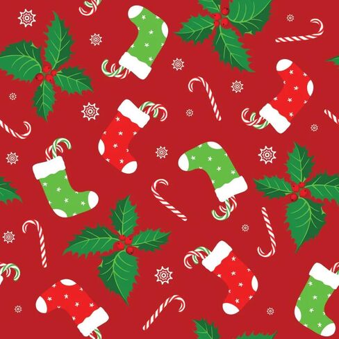 44 x 36 Christmas Gingerbread Dance Candy Canes on Green 100% Cotton Fabric by The Yard in Saudi Arabia