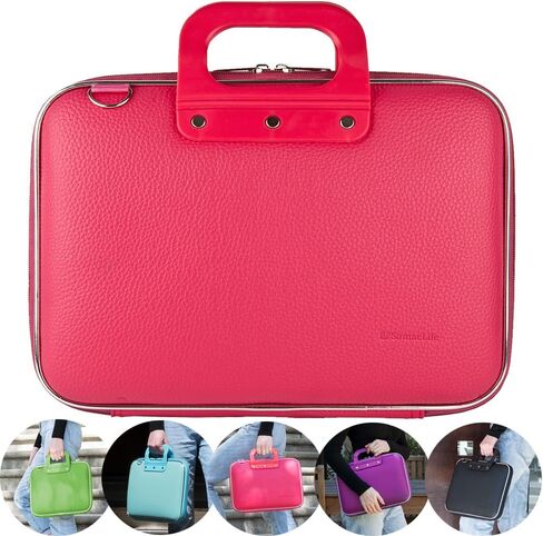 Leather Laptop Case Shoulder Bag Travel Briefcase Women for ZenBook 13, for Inspiron 13, Pavilion 13, ThinkPad 14, Galaxy Tab S10 Ultra in Saudi Arabia