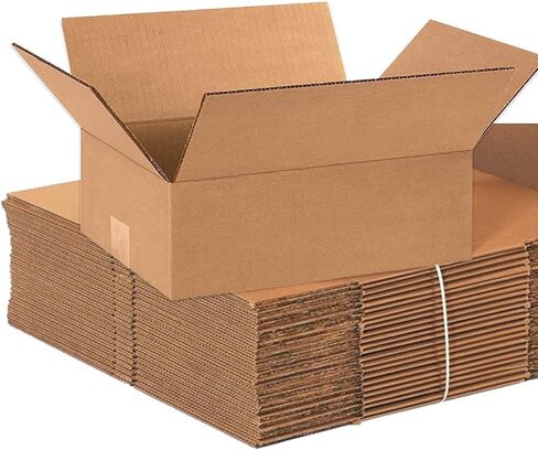 AVIDITI Shipping Boxes Flat 12"L x 9"W x 3"H, 25-Pack | Corrugated Cardboard Box for Moving, Mailing, Packing and Storage 12x9x3 in Saudi Arabia