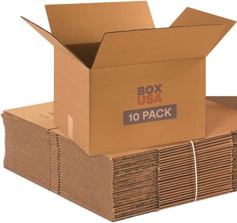 AVIDITI Shipping Boxes Flat 12"L x 9"W x 3"H, 25-Pack | Corrugated Cardboard Box for Moving, Mailing, Packing and Storage 12x9x3 in Saudi Arabia