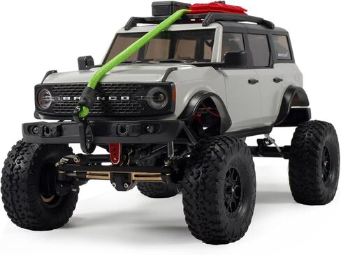 1/18 1/24 Scale Crawler Kinetic Winch Strap Tie Down Straps Rescue Trailer Hook for TRX4M Bronco SCX24 Power Wagon FCX24 K5 Enduro24 (Black&Red) in Kuwait