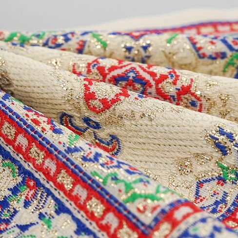 Odoria Dollhouse Area Rug Miniature: 1/12 Scale Throw Accent Rug Oriental for Vintage Living Room Kitchen - Mini Floor Carpet Border Geometric Red in Saudi Arabia