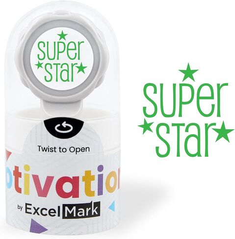 Excelmark Teacher Stamp of Chigrgicing - اختر من بين 5 ألوان (Super Star) in Kuwait