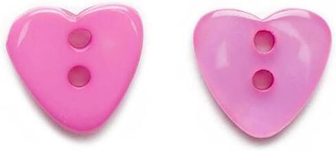 20 PCS Heart Multi-Color 2 Holes Resin Buttons Clothing Decoration Sewing Scrapbooking Card Making DIY in Saudi Arabia
