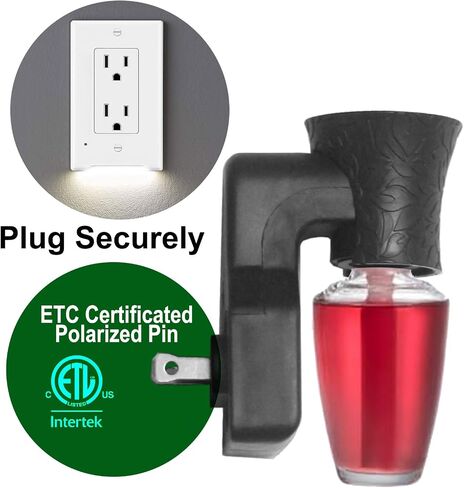 4 Packs Plug in Air Freshener Compatible with Bath and Body Works WallFlower Fragrance, Wall Plug Scent Diffuser, CE EMC ETL Certified, Rotatable, Silent for Bedroom Home Office in Saudi Arabia