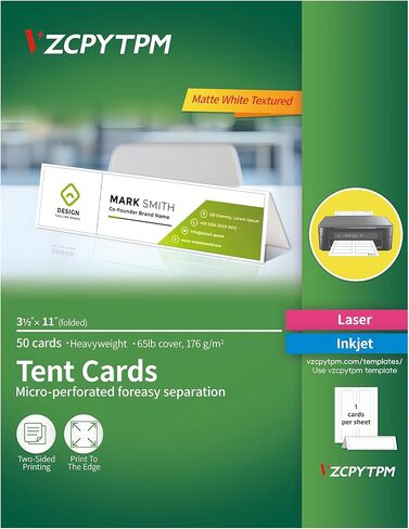 200 بطاقة خيمة ، بطاقات مكان قابلة للطباعة لإعداد الجدول ، 2x3.5 بوصة ، بطاقات الأسماء للليزر أو طابعات الحبر ، حفل زفاف ، حفل عشاء ، بوفيه ، 50 ورقة in Kuwait