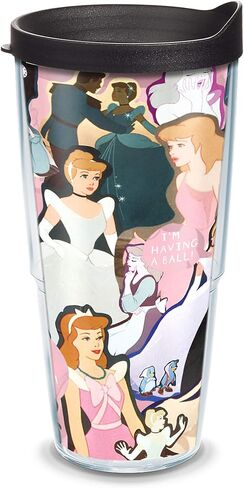Tervis Disney - Cinderella - 70th Anniversary Made in USA Double Walled Insulated Tumbler Cup Keeps Drinks Cold & Hot, 24oz, Classic in Kuwait