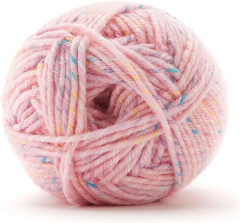 Carousel Twist Yarn by Loops & Threads - Yarn for Knitting, Crochet, Weaving, and Arts & Crafts - Biscuit, Acrylic, 5.3 oz in Saudi Arabia