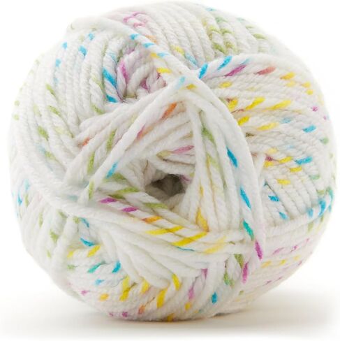 Carousel Twist Yarn by Loops & Threads - Yarn for Knitting, Crochet, Weaving, and Arts & Crafts - Biscuit, Acrylic, 5.3 oz in Kuwait