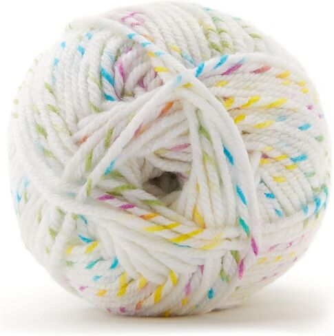 Carousel Twist Yarn by Loops & Threads - Yarn for Knitting, Crochet, Weaving, and Arts & Crafts - Biscuit, Acrylic, 5.3 oz in Kuwait