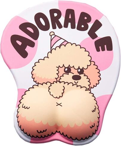 Puppy Dog 3D Mouse Pad Big Butt Pet Mouse Mat with Wrist Rest Corgi in Kuwait