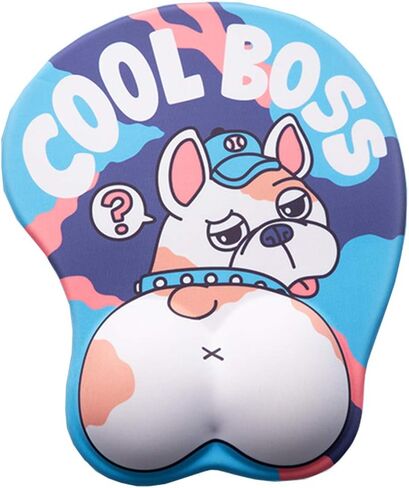 Puppy Dog 3D Mouse Pad Big Butt Pet Mouse Mat with Wrist Rest Corgi in Kuwait