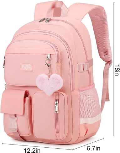 Backpack For School Women College Middle High Teen Girls Student Bookbag Waterproof Laptop Bag Plaid Blue in Saudi Arabia