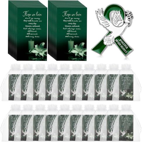 60 Set Funeral Ribbon Pins Funeral Favors for Guests Awareness Lapel Pin with Prayer Cards Organza Bags Funeral Brooch for People in Mourning Remembrance Memorial Pin(Burgundy Red) in Saudi Arabia