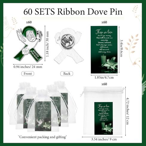60 Set Funeral Ribbon Pins Funeral Favors for Guests Awareness Lapel Pin with Prayer Cards Organza Bags Funeral Brooch for People in Mourning Remembrance Memorial Pin(Burgundy Red) in Saudi Arabia