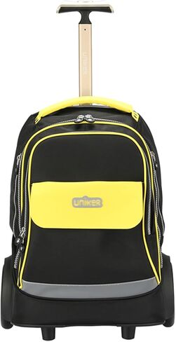 UNIKER Rolling Laptop Bag for 15.6 Inch Laptop,Roller Bag,Backpack with Wheels,20 Inch Wheeled Computer Bag,T5- Blue in Saudi Arabia