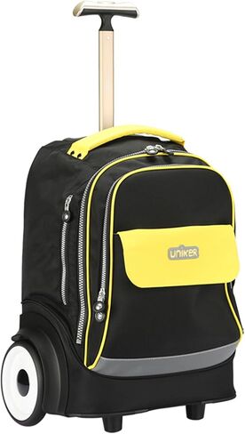 UNIKER Rolling Laptop Bag for 15.6 Inch Laptop,Roller Bag,Backpack with Wheels,20 Inch Wheeled Computer Bag,T5- Blue in Saudi Arabia