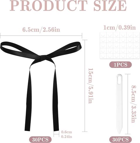 30 حزمة القوس كعكة أعلى القبعات الساتان الحرير القوس الديكور الديكور زخارف عيد ميلاد coquett in Kuwait