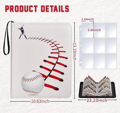 Card Binder 4 Pocket مع 50 من الأكمام القابلة للإزالة ، و 400 حامل تخزين لبطاقات اللعبة ، و TCG ، وبطاقات رياضية ، وهدايا مجموعة Card Card Collect in Kuwait
