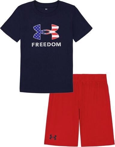 مجموعة شعار UA Freedom FLAG من Under Armour، علم الحرية البحري، 3T in Saudi Arabia