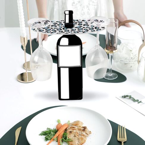 DIY 5D Diamond Painting Wine Holder with Floral Design – Acrylic Wine Rack for One Bottle and Two Glasses, 5D Rhinestone Art Wine Caddy for Table Decor, Chic Decorative Gift for Home, Entertaining in Kuwait