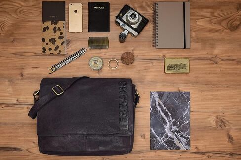 LEABAGS Oxford, Nature Dark Brown in Kuwait