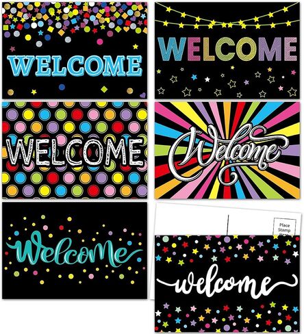 Ceiba Tree Chalkboard مرحبًا بالبطاقات البريدية ملونة مرحبًا بك في بطاقات الفصل إلى المدرسة من أجل الأطفال in Saudi Arabia