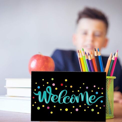 Ceiba Tree Chalkboard مرحبًا بالبطاقات البريدية ملونة مرحبًا بك في بطاقات الفصل إلى المدرسة من أجل الأطفال in Saudi Arabia