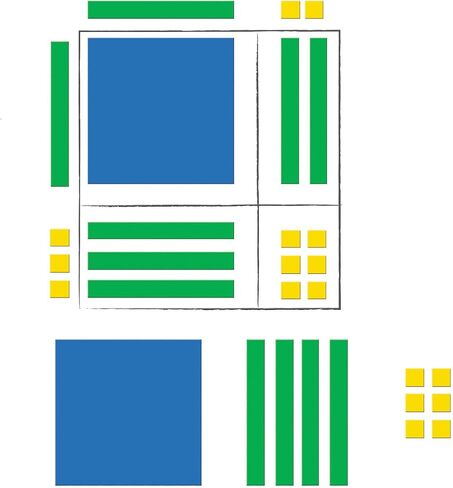 Learning Resources Magnetic Algebra Tiles, Algebraic Math Skills, Magnets for Any Magnetic Surface, 72 Piece Set, Ages 11+ in Saudi Arabia