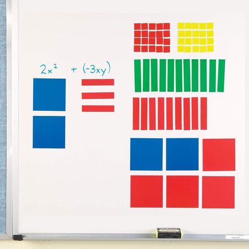 Learning Resources Magnetic Algebra Tiles, Algebraic Math Skills, Magnets for Any Magnetic Surface, 72 Piece Set, Ages 11+ in Saudi Arabia