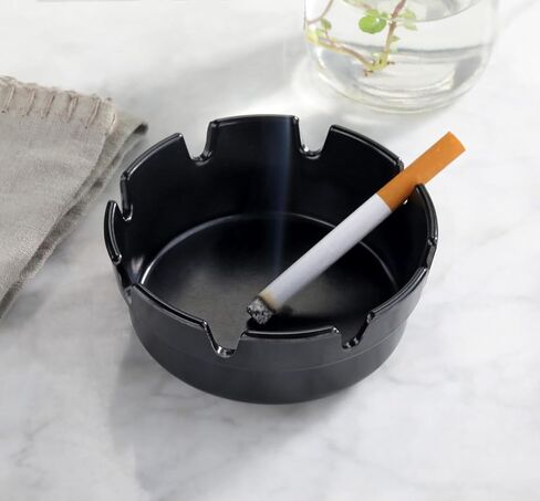 New Star Foodservice 22735 Bakelite Ashtray, Set of 6, 4", Black in Saudi Arabia