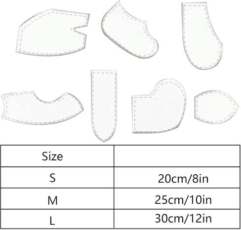 مجموعة حاكم قالب Memory Bunny ، 7pcs قالب أنماط خياطة أرنب الذاكرة مع تعليمات ، مجموعة قطع خياطة للخياطة النمط الأرنب النمط المنزلي. in Saudi Arabia