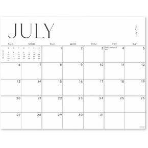 S&O Simple Magnetic Fridge Calendar from July 2025-Dec 2026 - Tear-Off Refrigerator Calendar to Track Events & Appointments - 18 Month Magnetic Planner for Fridge for Easy Planning-13.5"x10.5"in