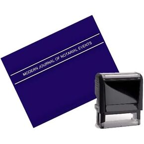 Black Self Inking Notary Stamp; Modern Journal Bundle | Idaho