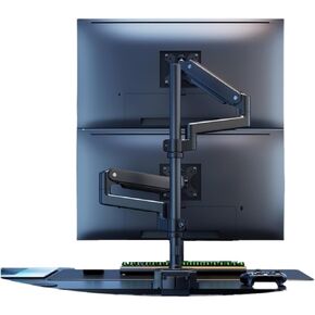 Monitor Stand Upper and Lower Dual-Screen one-to-Two Upside-Down Computer Desktop Mechanical Cantilever Lifting Base T8