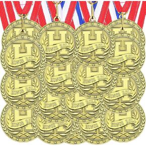 36 قطعة من ميداليات الجوائز الدينية مع أشرطة الرقبة، ميداليات الصليب المسيحي، جوائز الكتاب المقدس، ميداليات ذهبية مخصصة، جائزة الكأس المسيحية لأنشطة الحفلات الدينية، المدرسة in Kuwait