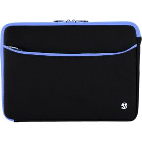 Black Blue 17-inch Laptop Sleeve Case Compatible with MSI Creator, Raider, Leopard, Stealth, Mobile Workstation, Bravo 17 17.3-inch