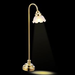 Mini Dollhouse Lamp 1/12 Scale Light Miniature Small Table Lamp Dollhouse Accessories (0.6X4.1 Inches)