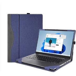 New Laptop Cover Case for Lenovo V14 G2 G3 G4&Lenovo K14 Gen1&Lenovo S14 G3 IAP Notebook PC Sleeve,PU Leather Protective Cover Separable Bag Accessory (Dark Grey)