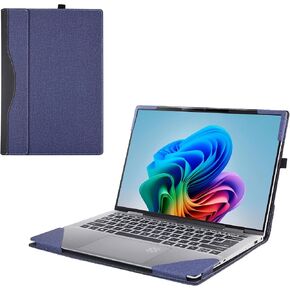 Laptop Case Cover only for Acer Swift 16 AI (SF16-51 / SF16-51T) 16 inch [Do Check Model] Notebook Sleeve Computer Bag Protective 2-in-1 Detachable PU Leather Shell (Black)