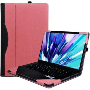 15.6-inch Laptop Cover Case for ASUS VivoBook 15 X1502 M1502 X1504 X1500,Detachable PU Leather Protective Shell Laptop Sleeve Accessory Bag (Dark Grey)