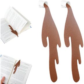 2Pcs Spilled Coffee Bookmark, Cute Bookmarks Book Lovers Gifts Funny Bookmark for Reading Lover Women Men