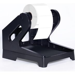 Label Holder，Thermal Label Holder for Rolls and Fan-Fold Labels, Shipping Label Bracket for Thermal Printer(Black