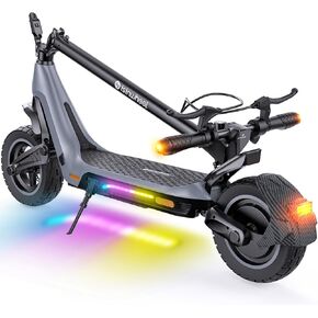 isinwheel Z1 Electric Scooter Adults, 28 MPH Top Speed,1000W Motor E-Scooter Up to 25 Miles, 10" Off-Road Tires, Shock Absorbers & Turn Signal, Foldable Escooter for Adults
