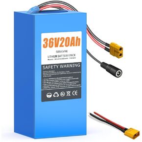 36V Lithium Ebike Battery 8Ah Rechargeable with 25A BMS, Compatible with Jetson Bolt pro Electric Bikes, for 100W-600W Motors E-Scooters, ATVs, Electric Dirt Bikes, Solar Storage (36V8Ah)