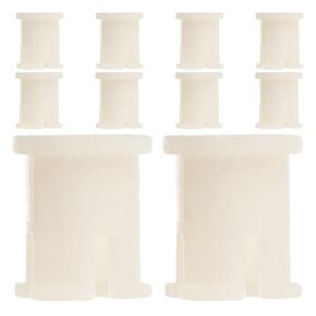 10pcs Caster Socket Inserts Small Wheel Stem Sleeves for Chair Feet Replacement Caster Sleeve for Furniture Swivel Chair Accessories and Office Use