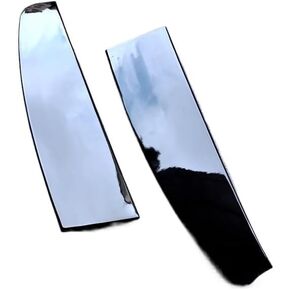 Compatible for Ford 2017-2023 Transit Custom Mk8 Double Door Rear Trunk Spoiler Lid Wing Cover ABS Gloss Black Carbon Look(Silvery)